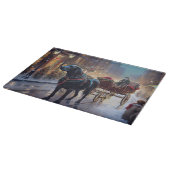 Planche À Découper Labrador noir Saison festive de Noël (Coin)