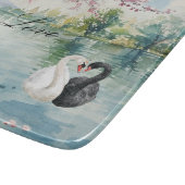 Planche À Découper Lac d'amour des cygnes romantiques (Coin)