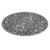 Planche À Découper Lace noir blanc Damas Brocade (Coin)