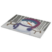 Planche À Découper L'adorable Puffy Le Snowman (Coin)
