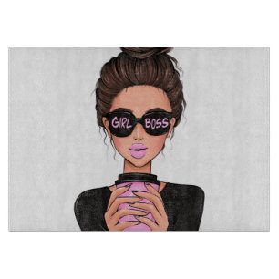 Planche À Découper Lady Boss Life, Boss Babe Woman, Girl Boss T-Shirt