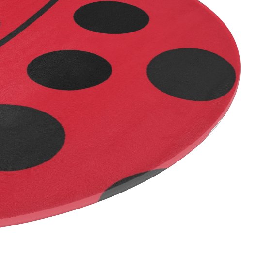 Planche À Découper Lady Bug Red et Black Design (Coin)