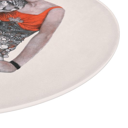 Planche À Découper Lady et Leopard (Coin)