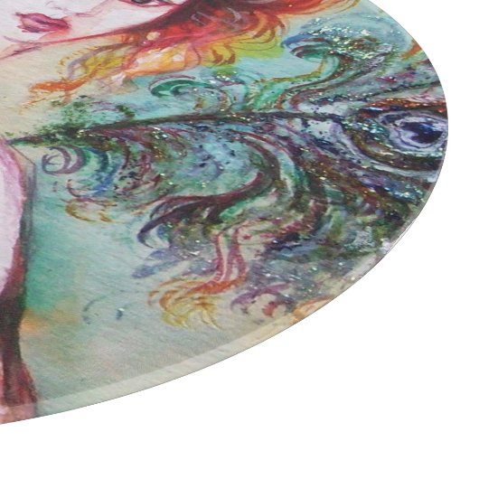 PLANCHE À DÉCOUPER LADY ROMANTIQUE AVEC PÂTE EN PEACOCK (Coin)