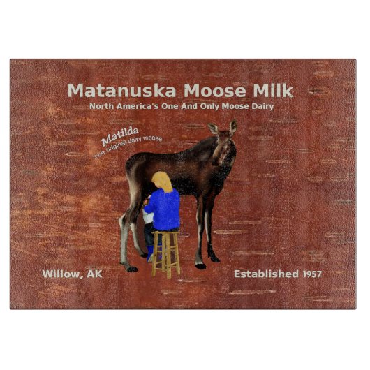 Planche À Découper Lait d'orignal Matanuska (Devant)