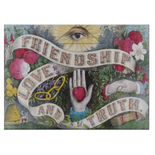 Planche À Découper L'amitié et la force (Devant)