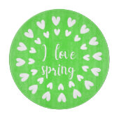 Planche À Découper L'Amour du Printemps, Petits Coeurs (Devant)