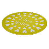 Planche À Découper L'Amour du Printemps, Petits Coeurs (Coin)