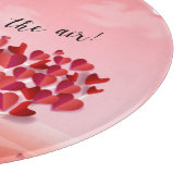 Planche À Découper "L'amour est dans l'air!" magnifique arbre d'amour (Coin)