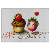 Planche À Découper L'amour est doux et amusant (Devant)