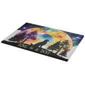 Planche À Découper L'amour est un chien qui vous attend *Personnalise (Coin)