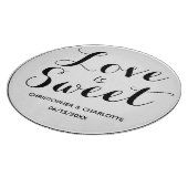 Planche À Découper L'amour personnalisé est doux (Coin)