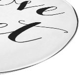 Planche À Découper L'amour personnalisé est doux (Coin)