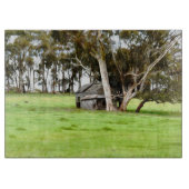 Planche À Découper L'Ancienne Cabane En Bois (Devant)