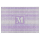 Planche À Découper Landes lilas monogrammes (Devant)