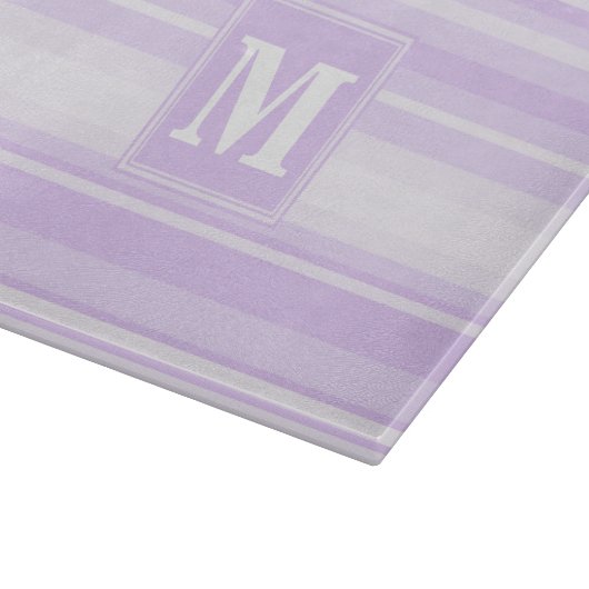Planche À Découper Landes lilas monogrammes (Coin)