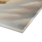 Planche À Découper Lanterne d'ange céleste d'hiver de réconfort (Coin)