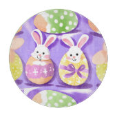 Planche À Découper lapin avec oeufs de pâques (Devant)