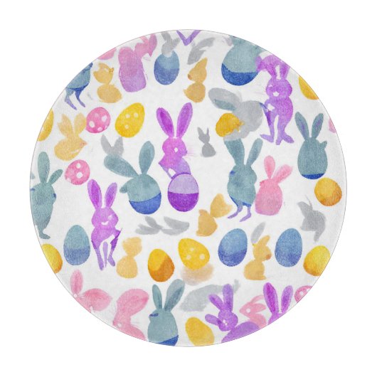 Planche À Découper lapin avec oeufs de pâques (Devant)