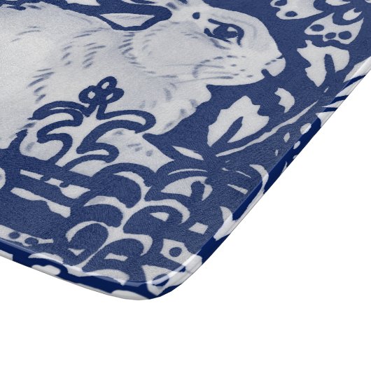 Planche À Découper Lapin Bleu Bleu Escargot Bois Dedham  (Coin)