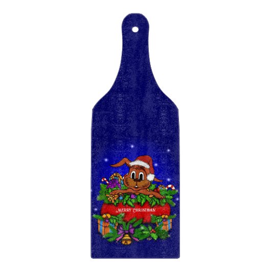 Planche À Découper Lapin de Noël (Devant)