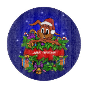 Planche À Découper Lapin de Noël