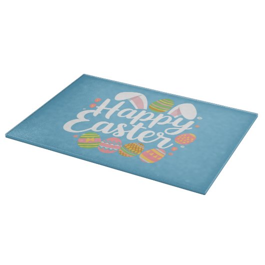 Planche À Découper Lapin de Pâques Joyeuses Vacances de Lapin Œuf (Coin)