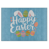 Planche À Découper Lapin de Pâques Joyeuses Vacances de Lapin Œuf (Devant)