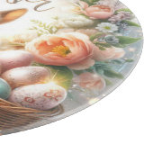 Planche À Découper Lapins de Pâques, oeufs et fleurs (Coin)