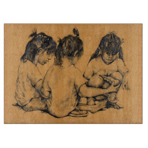 Planche À Découper Lapins de Plage