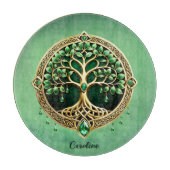 Planche À Découper L'arbre de vie aux noeuds celtiques. (Devant)