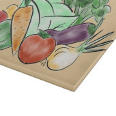 Planche à découper Large Veggie Love (Coin)