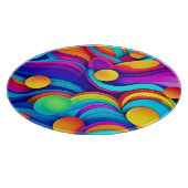 Planche À Découper L'art Abstrait des vagues (Coin)