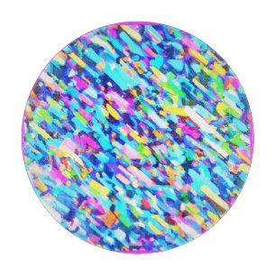 Planche À Découper L'art Abstrait en arc-en-ciel