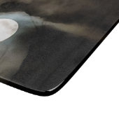 Planche À Découper L'art céleste de la lune d'hiver (Coin)
