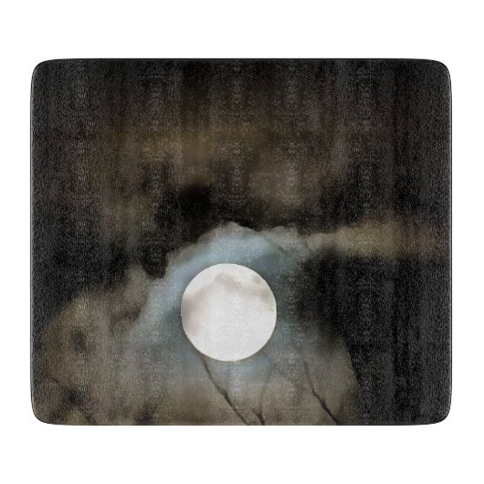 Planche À Découper L'art céleste de la lune d'hiver (Devant)