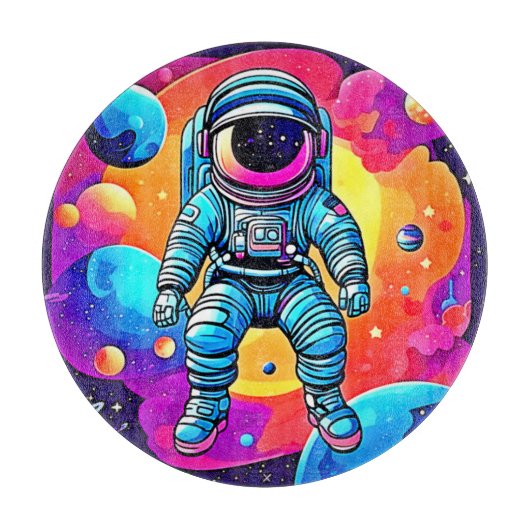 Planche À Découper L'art de la caricature spatiale : les astronautes (Devant)