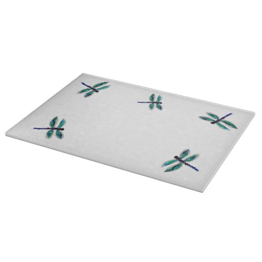 Planche À Découper L'art des libellules turquoises (Coin)