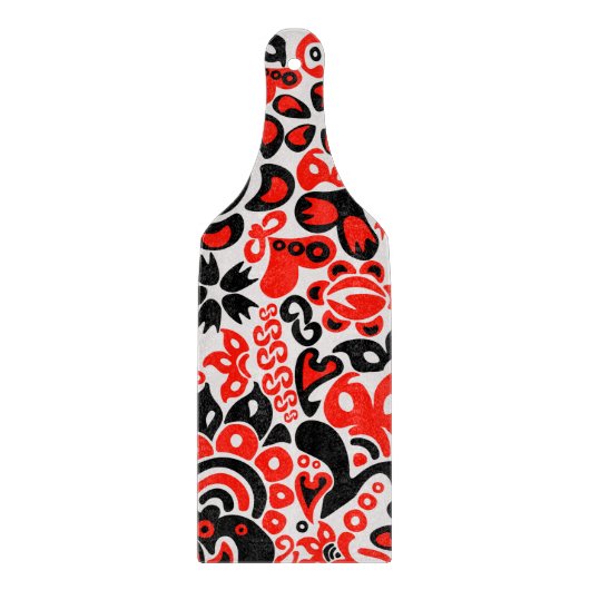 Planche À Découper L'art populaire ukrainien motif floral abstact (Devant)