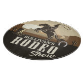 Planche À Découper Lasso Roping Roundup AJOUTER LE NOM Western Rodeo  (Coin)