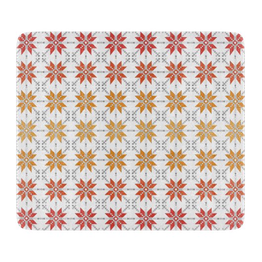 Planche À Découper Latvian Morning SUN motif géométrique IV (Devant)