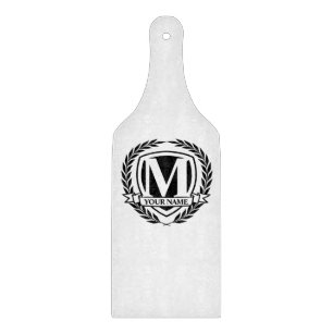 Planche À Découper Laurel Monogram Design Cutting Board