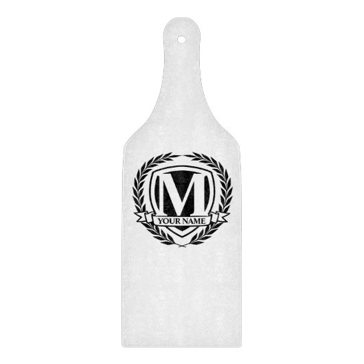 Planche À Découper Laurel Monogram Design Cutting Board (Devant)
