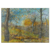 Planche À Découper L'automne d'or dans une chênaie (Devant)