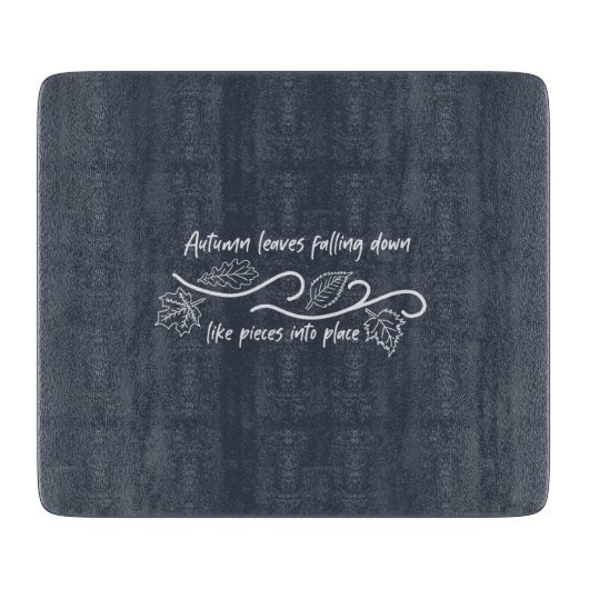 Planche À Découper L'automne laisse tomber comme des morceaux (Devant)