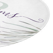 Planche à découper lavande aquarelle monogrammée (Coin)