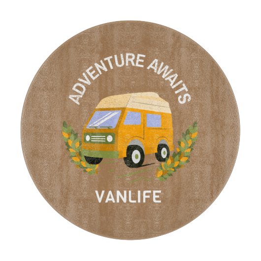 Planche À Découper L'aventure attend VanLife (Devant)