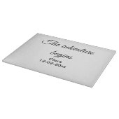 Planche À Découper L'aventure commence ajouter nom date année lieu (Coin)