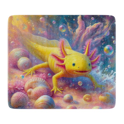 Planche À Découper L'Axolotl Joyeux (Devant)