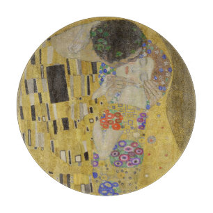 Planche À Découper Le Baiser, Peinture à l'huile Art Nouveau, Gustav